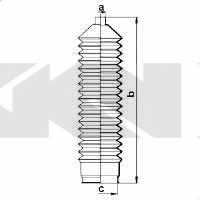 Пыльник рулевой тяги, комплект GKN-Spidan 83835