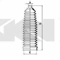 Пыльник рулевой тяги, комплект GKN-Spidan 84069