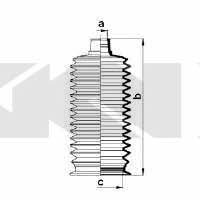 Пыльник рулевой тяги, комплект GKN-Spidan 84074