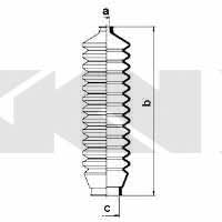 Пыльник рулевой тяги, комплект GKN-Spidan 83703