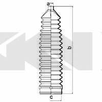 Пыльник рулевой тяги, комплект GKN-Spidan 83760
