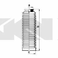 Пыльник рулевой тяги, комплект GKN-Spidan 83684