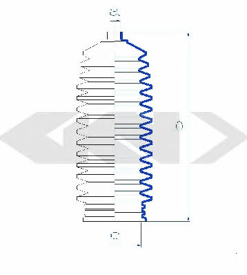 Пыльник рулевой тяги, комплект GKN-Spidan 84109