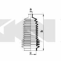 Пыльник рулевой тяги, комплект GKN-Spidan 83864