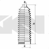 Пильник рульової тяги, комплект GKN-Spidan 83879