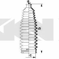 Пыльник рулевой тяги, комплект GKN-Spidan 83989