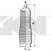 Пыльник рулевой тяги, комплект GKN-Spidan 83905