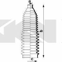 Пыльник рулевой тяги, комплект GKN-Spidan 83921