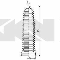 Пыльник рулевой тяги, комплект GKN-Spidan 84016