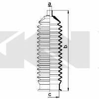 Пильник рульової тяги, комплект GKN-Spidan 84050