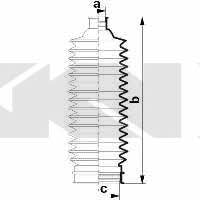 Пыльник рулевой тяги, комплект GKN-Spidan 84090