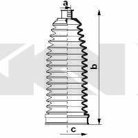 Пыльник рулевой тяги, комплект GKN-Spidan 84078