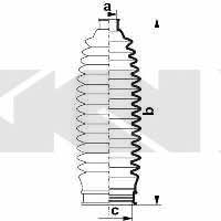 Пыльник рулевой тяги, комплект GKN-Spidan 84087