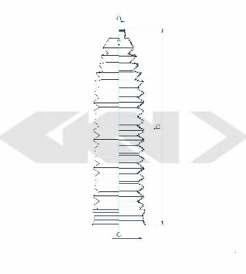 Пыльник рулевой тяги, комплект GKN-Spidan 84144