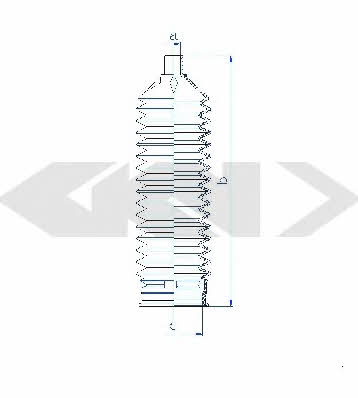 Пыльник рулевой тяги, комплект GKN-Spidan 84185