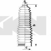 Пыльник рулевой тяги, комплект GKN-Spidan 84080