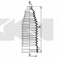 Пыльник рулевой тяги, комплект GKN-Spidan 83843