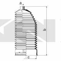 Пыльник рулевой тяги, комплект GKN-Spidan 84048