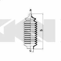 Пыльник рулевой тяги, комплект GKN-Spidan 83785