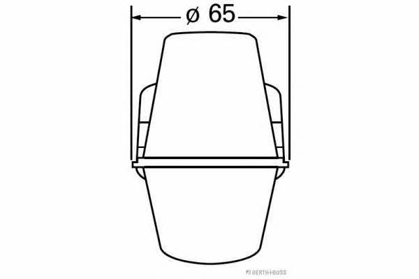 82710042 H+B Elparts Фонарь габаритный