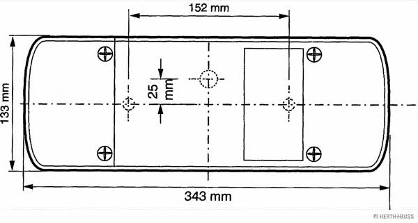H+B Elparts Фонарь задний левый – цена 1749 UAH