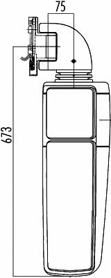 Зеркало наружное заднего вида Hella 8SB 501 247-792