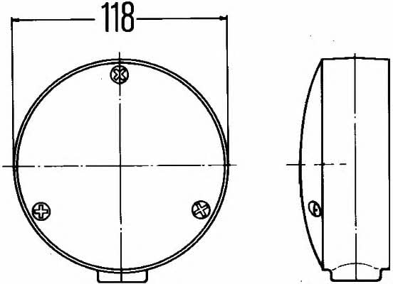 Маячок проблесковый Hella 2XD 003 022-061