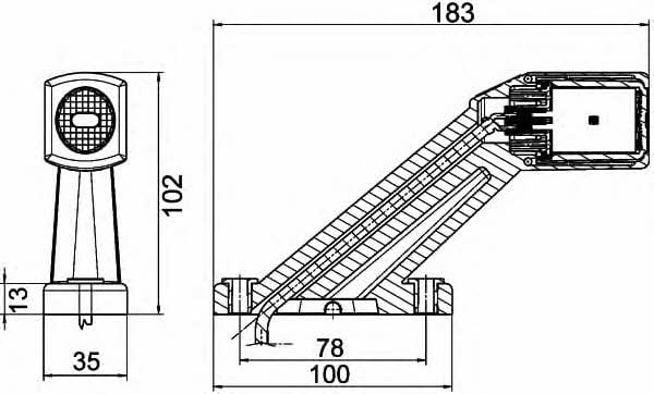 Габаритные огни Мазда: 2XS011769011 Hella Фонарь габаритный