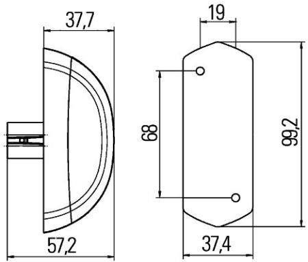 Габаритные огни Мазда: 2XS205020001 Hella Фонарь габаритный