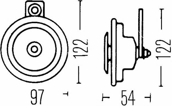 Hella 3AL 002 952-011 Сигнал звуковой 3AL002952011: Отличная цена - Купить в Украине на EXIST.UA! 3AL002952011 Hella Сигнал звуковой