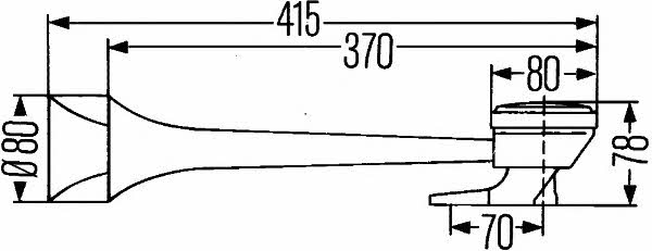 3PB005411001 Hella Сигнал звуковой