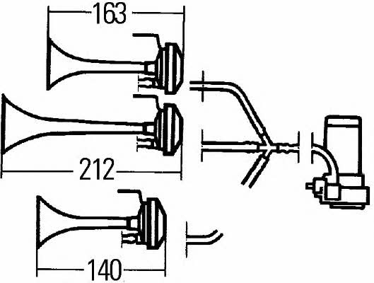 3PD003001671 Hella Сигнал звуковий