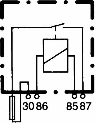 Автомобильное реле Hella 4RA 003 530-051