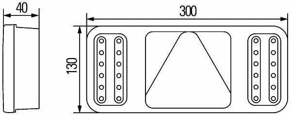 2VP345900341 Hella Фонарь задний