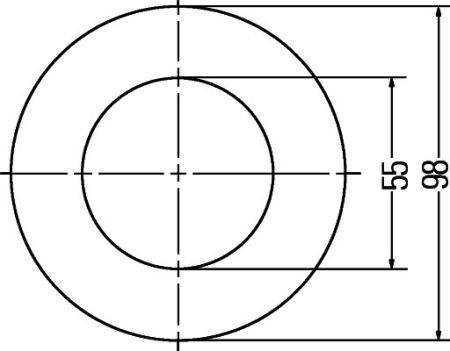 2PF008405051 Hella Фонарь габаритный