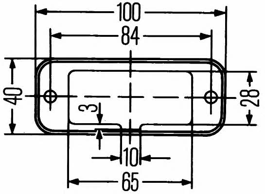 Фонарь габаритный Hella 2PF 009 514-011