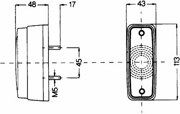 Фонарь габаритный Hella 2PF 997 027-011