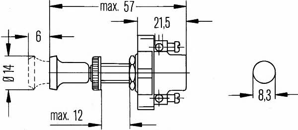 Выключатель Hella 6ED 001 563-001
