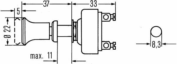 Выключатель Hella 6ED 001 564-001