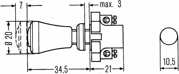 Выключатель Hella 6ED 001 565-001