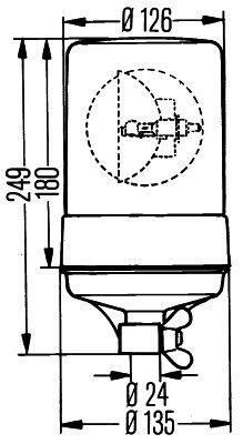 Маячок проблесковый Hella 2RL 004 957-101