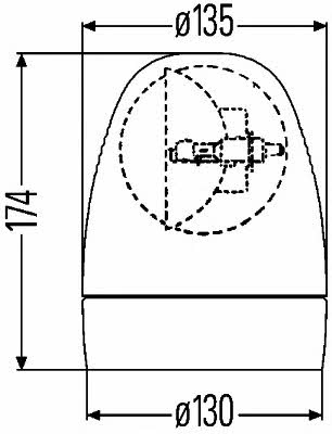 Маячок проблесковый Hella 2RL 007 337-057