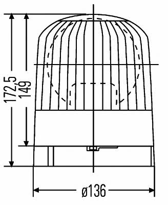 Маячок проблесковый Hella 2RL 007 552-031