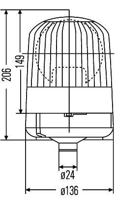 2RL007553001 Hella Маячок проблесковый