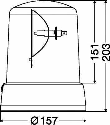 Маячок проблисковий Hella 2RL 008 062-001