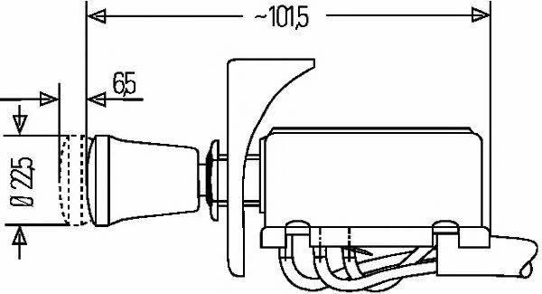 Кнопка аварийной сигнализации Hella 6HD 002 535-111
