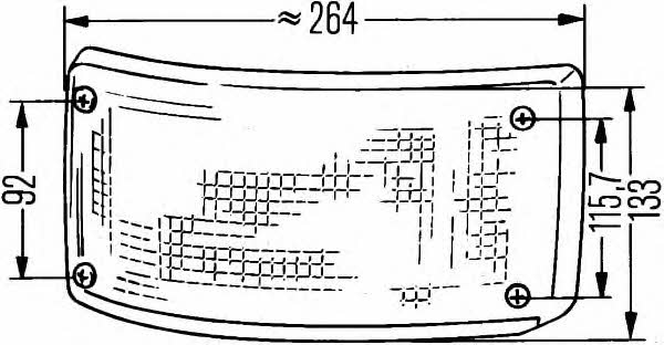 Фонарь задний правый Hella 2SA 005 603-021