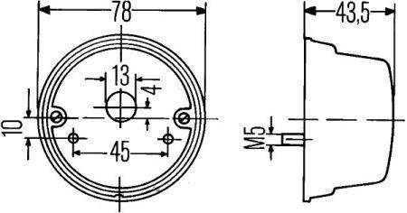 2SB001259261 Hella Фонарь задний правый