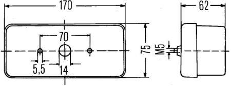 2SD002582027 Hella Фонарь задний правый