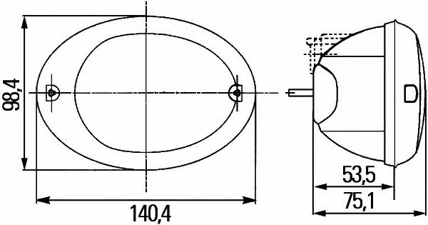 Фонарь задний Hella 2SD 343 130-011